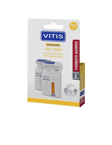 VITIS Seda Dental Con Cera Duo 2 U - VITIS