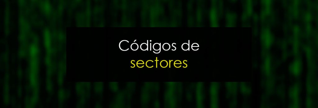 Códigos de sectores
