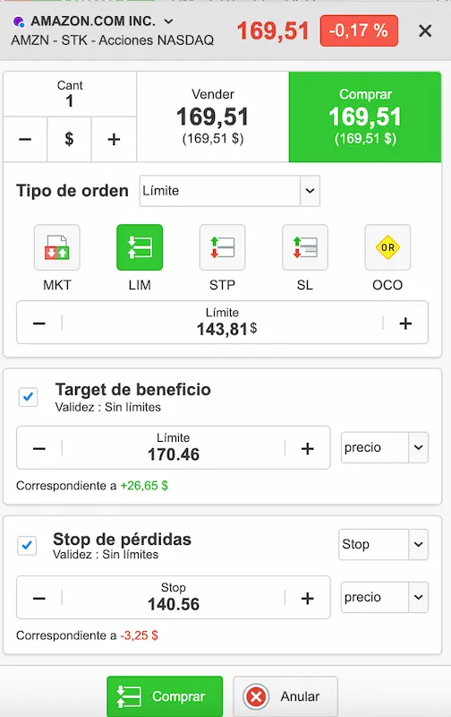 orden limitada 2