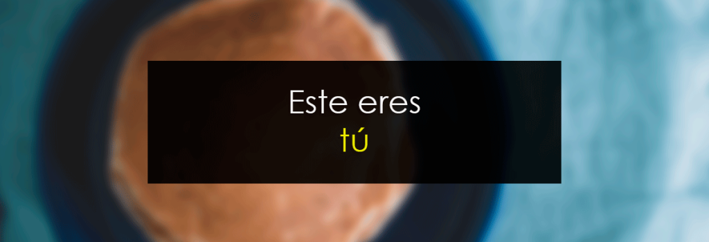 Este eres tú tortita