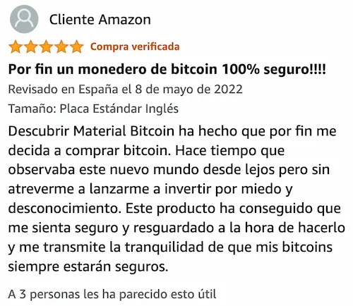 Opiniones material bitcoin