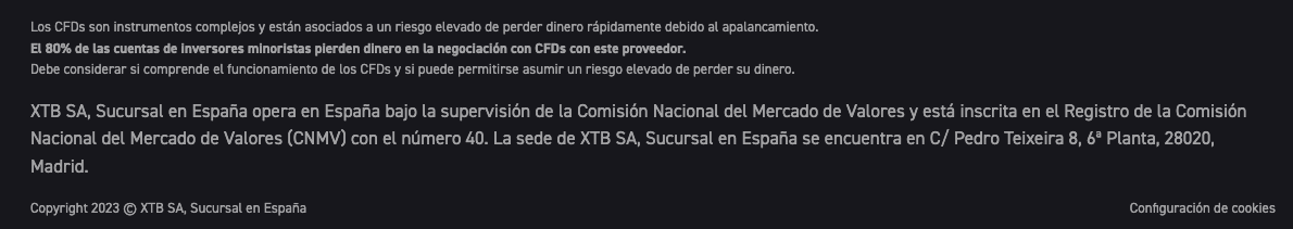 regulacion broker xtb