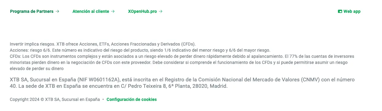 xtb ejemplo broker regulado