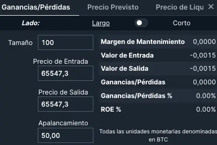 ganancias y perdidas bitmex