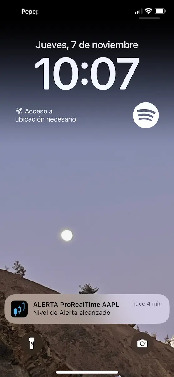 ejemplo notificacion proreal