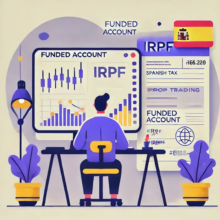 declarar cuentas fondeadas en trading
