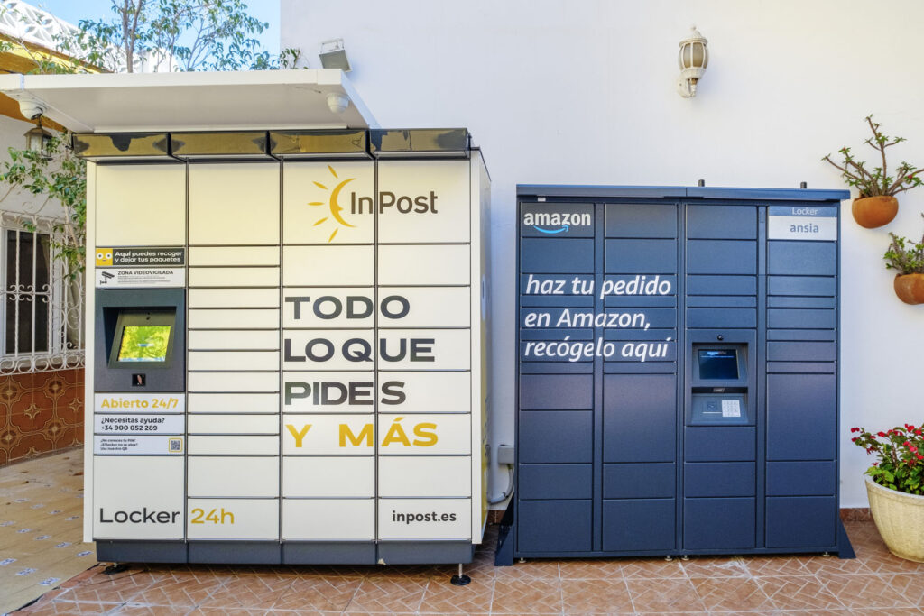 Puntos de recogida InPost y Amazon en gasolinera BP de Grupo Badía en Málaga
