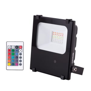 Foco Proyector LED 20W  IP65 Mando a Distancia RGB 40.000H  [1916-NS-HVFL20W-F-RGB]