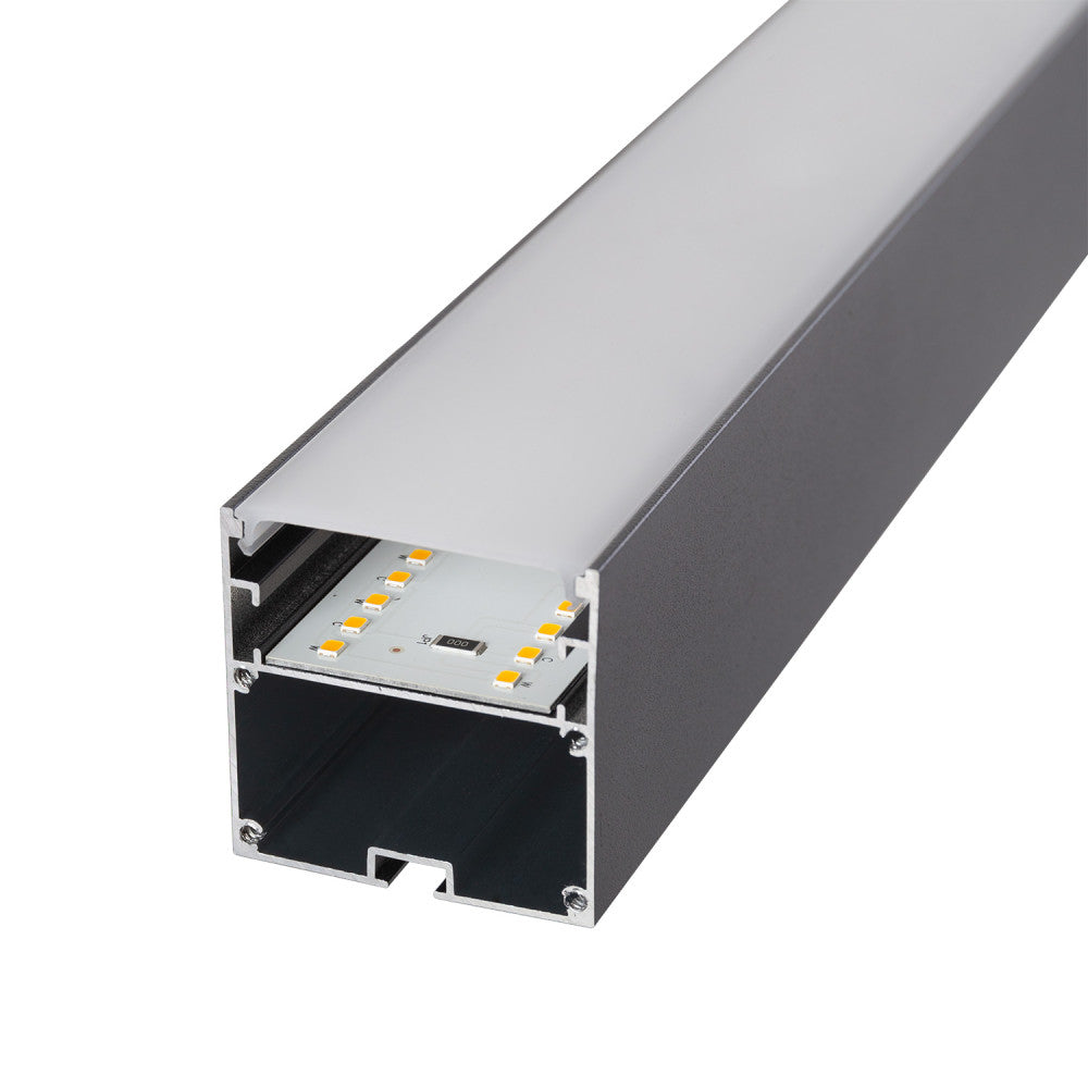 Luminaria Lineal LED Philips 2835 150Cm 50W 2700ºK IP40 Acabado Negro Superficie/ Suspendida - Imagen 3