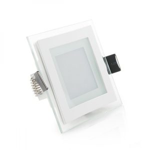Foco Downlight LED 6W 600Lm 6000ºK Cuadrado   Cristal 40.000H  [GR-MB02-6W-CW]