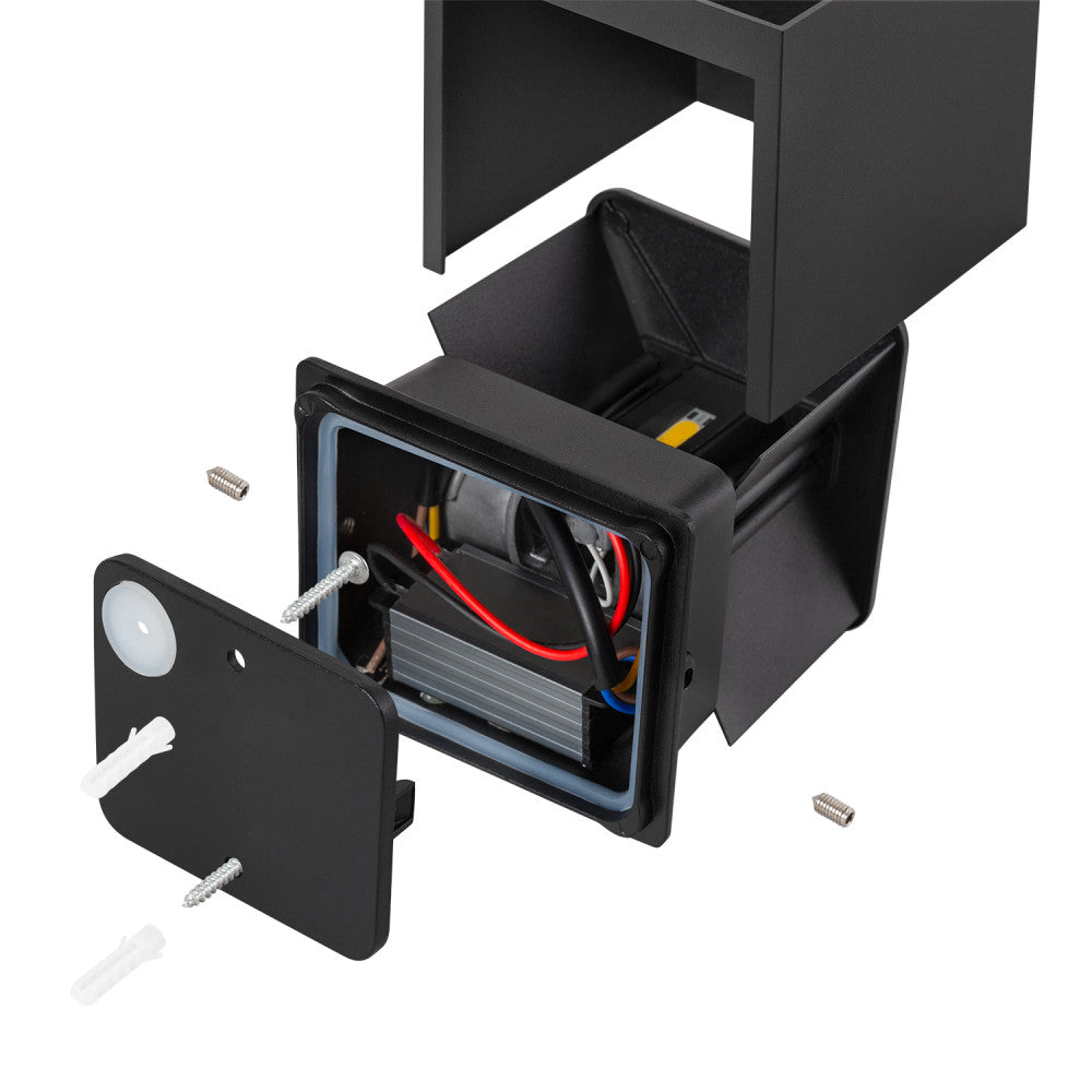 Aplique LED para Exterior 2x5W 100Lm/W IP65 Negro 4000K - Imagen 4