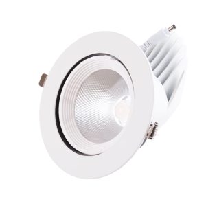 Foco Downlight LED 35W 5250Lm 4000ºK Circular Orientable 40.000H [HO-COB-C-OR-35W-W]
