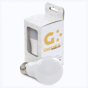 Bombilla LED E27 5W 450Lm 6000ºK Estuche Personalizado Esférica 40.000H [HO-ED-B3-E27-5W-CW-EP03]