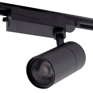 Foco de Carril LED  30W 2700Lm CRI90 4200ºK Monofásico 40.000H Antideslumbrante   [HO-FC-30W-AD-B-W]