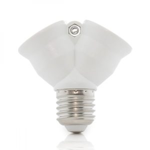 Adaptador E27 / 2 X E27