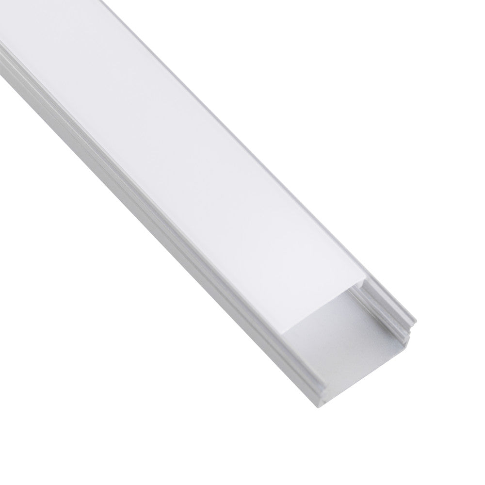 Perfíl Aluminio para Tira LED Doble - Difusor Opal x 2M - Imagen 3