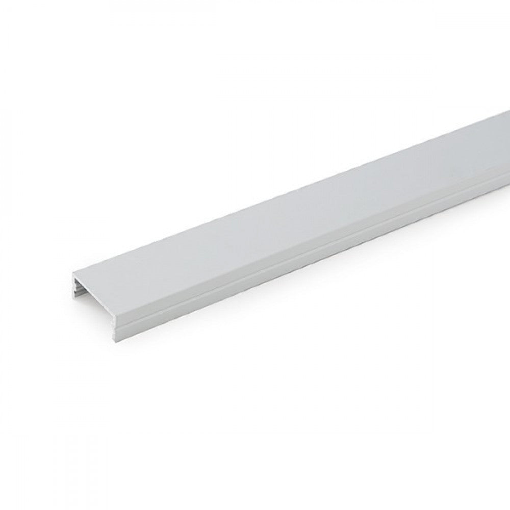 Perfíl Aluminio para Tira LED Doble - Difusor Transparente x 2M - Imagen 3