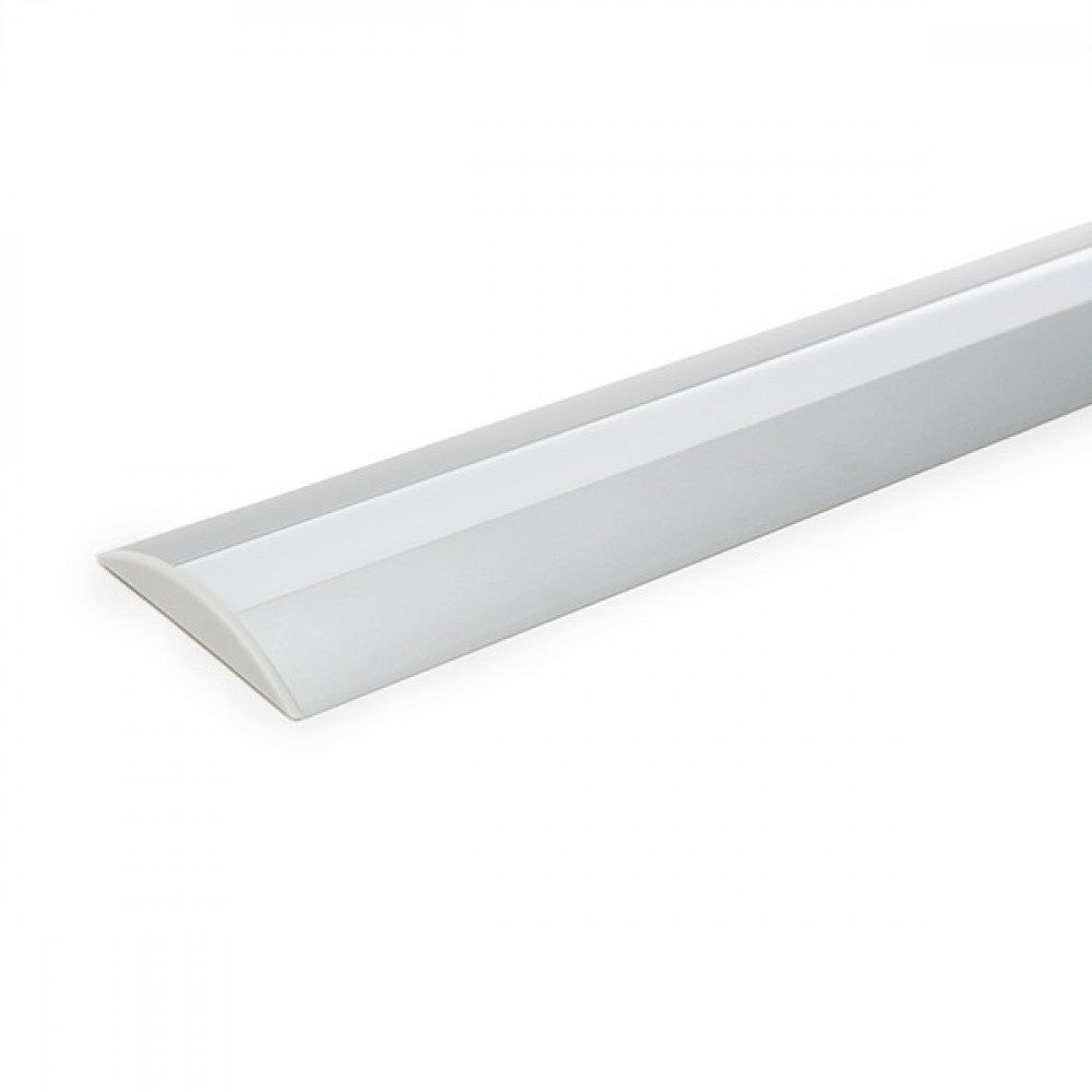 Perfíl Aluminio para Tira LED Difusor Opal LLE-ALP021 x 2M - Imagen 2