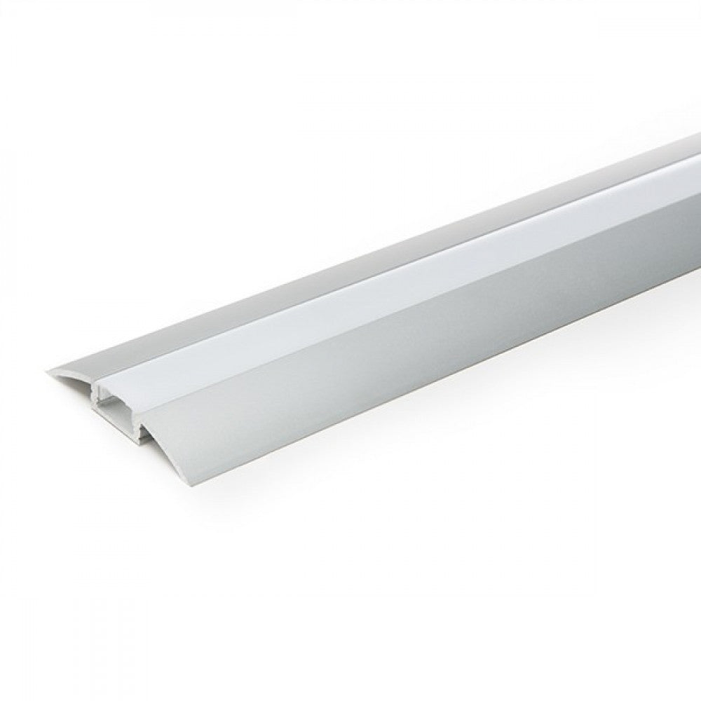 Perfíl Aluminio para Tira LED Difusor Opal LLE-ALP021 x 2M - Imagen 3
