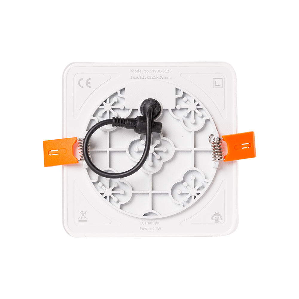 Placa LED 11W 883Lm 4000ºK Cuadrado sin Marco 40.000H [LUM-NSDL-S125-W - Imagen 4