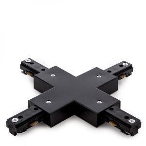 Conector X Carril Bifásico Negro