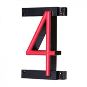 Número LED Neon 4 Ancho 90Mm Alto 161Mm Fondo 38Mm - -