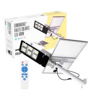 Luminarias Viales Solar  -  Alumbrado Publico -  Farolas Led -  Entornos Urbanos y Residenciales  400W IP65 6000 k  [BX3-FAR-SOL-]