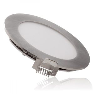Placa LED 6W 600Lm 6000ºK Circular Niquel Satinado 50.000H  [GL-CL-R6N-CW]