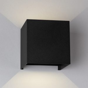 Aplique LED para Exterior 2x5W 100Lm/W IP65 Negro 4000K