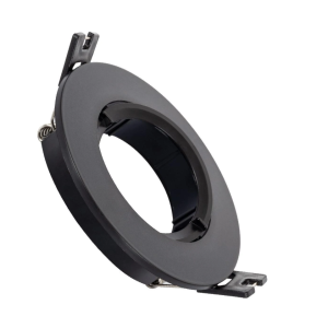 Aro Foco Downlight 1xGU10 Policarbonato Circular Negro