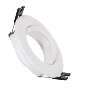 Aro Foco Downlight 1xGU10 Policarbonato Circular Blanco