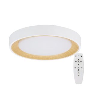 Plafón LED Decorativo 30W CCT 3000-6000ºK (Tonalidad Luz Regulable) Control Remoto Acabado Blanco