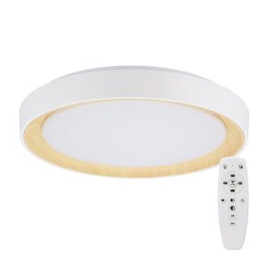 Plafón LED Decorativo 36W CCT 3000-6000ºK (Tonalidad Luz Regulable) Control Remoto Acabado Blanco