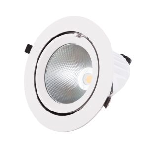 Foco Downlight LED 40W 6000Lm 4000ºK Circular Orientable 40.000H  [HO-COB-C-OR-40W-W]