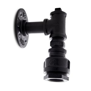 Aplique de Pared estilo industrial E27 Negro (Sin Lámpara) Nora [HO-E27WALLLIGHT-J-B]