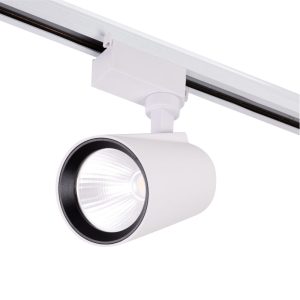 Foco de Carril LED 30W 2.700Lm CRI85 6000ºK Monofásico 40.000H  [HO-FC-30W-W-CW]