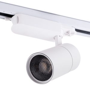 Foco Carril Trífasico 30W 2700Lm CRI90 4200ºK  40.000H Antireflejo