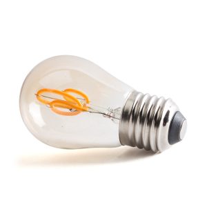 Bombilla LED E27 4W 380Lm 2000ºK Filamento 40.000H   [HO-G45-4W-R]