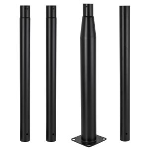 Columna Farola 4M Desmontable Negro