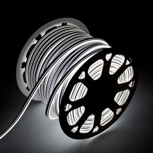 Tira LED Manguera "Neon Flex" 6W 6000ºK 220VAC 8x18mm Doble 120xSMD2835 6W/M x1M 40.000H   [HO-NSPVC8x16DOY220CW]