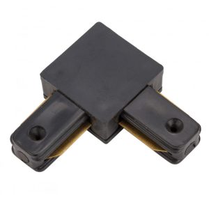Conector 90º Carril Monofásico Negro [HO-PL218000AN]