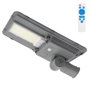 Farola LED Solar 200W 5000K Panel 6V 20W Batería 20Ah Sensor/Control Remoto  [HO-STR100W-SL04-CW]