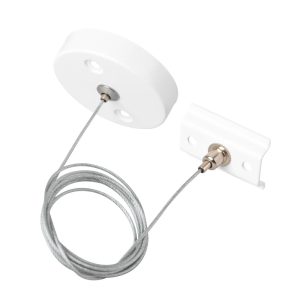 Suspensión para Carril Monofásico Blanco  1 Metro [HO-SUS-M-B]