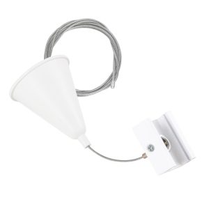 Suspensión para Carril Trifásico Blanco 1 Metro [HO-SUS-T-B]