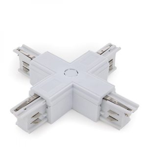 Conector + Carril Trifásico Blanco