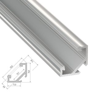 Perfíl Aluminio Tipo C 2,02M