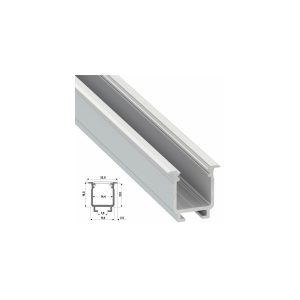 Perfíl Aluminio Tipo W 2,02M - Bruto