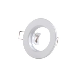 Aro Foco Downlight Circular "Sara" Acero 81mm - Blanco