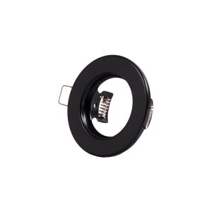 Aro Foco Downlight Circular "Sara" Acero 81mm - Negro