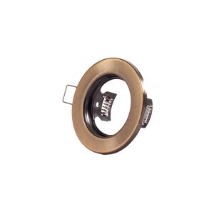 Aro Foco Downlight Circular "Sara" Acero 81mm - Latonado